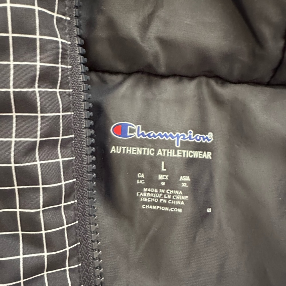 Champion MEN’s Puffer Anorak Quarter Zip Pullover (Size L) - Picture 12 of 14
